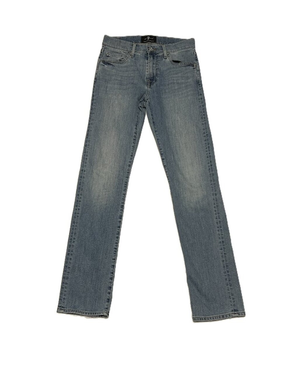 Modern Luxe Preppy 7 For All Mankind Slimmy Straight Blue Jeans Men's size 28